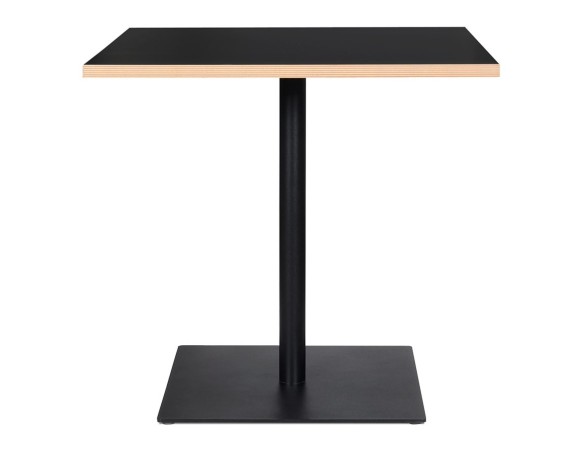 Table carrée FUSION SQUARE noire - 80x80 cm