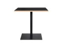 Table carrée FUSION SQUARE noire - 80x80 cm