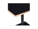 Table carrée FUSION SQUARE noire - 80x80 cm