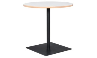 DT01870WHBL 5420072093963 Table ronde FUSION ROUND blanche et structure noire - à̃ 80 cm