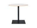 Table ronde FUSION ROUND blanche et structure noire - à 80 cm
