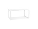 OT01530WHWH 5404028323533 Bureau droit design BAKUS en bois et métal blanc - 160x80 cm