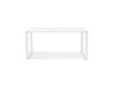 Bureau droit design BAKUS en bois et métal blanc - 160x80 cm