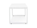 Bureau droit design BAKUS en bois et métal blanc - 160x80 cm