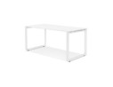 Bureau droit design BAKUS en bois et métal blanc - 160x80 cm