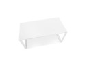 Bureau droit design BAKUS en bois et métal blanc - 160x80 cm