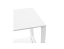 Bureau droit design BAKUS en bois et métal blanc - 160x80 cm