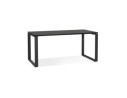 OT01590BLBL 5404028323656 Bureau droit design BAKUS en bois et métal noir - 160x80 cm