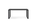 Bureau droit design BAKUS en bois et métal noir - 160x80 cm