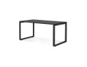 Bureau droit design BAKUS en bois et métal noir - 160x80 cm