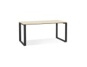 OT01600NABL 5404028323670 Bureau droit design BAKUS en bois finition naturelle et métal noir - 160x80 cm