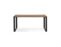 Bureau droit design BAKUS en bois finition Noyer et métal noir - 160x80 cm