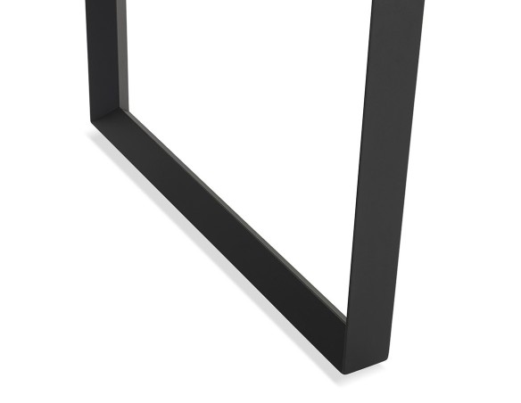 Bureau droit design BAKUS en bois finition Noyer et métal noir - 160x80 cm
