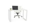 Bureau droit design BAKUS en bois finition Noyer et métal noir - 160x80 cm
