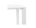 Petit bureau droit design BAKUS en bois et métal blanc - 120x60 cm