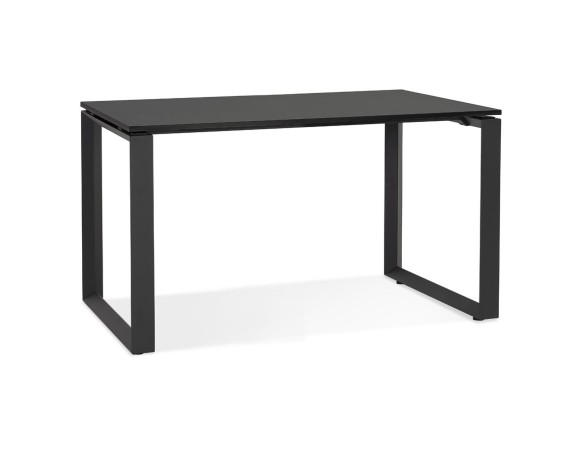 OT01670BLBL 5404028323816 Petit bureau droit design BAKUS en bois et métal noir - 120x60 cm