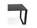 Petit bureau droit design BAKUS en bois et métal noir - 120x60 cm