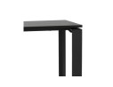 Petit bureau droit design BAKUS en bois et métal noir - 120x60 cm
