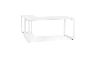 OT01680WHWH 5404028323830 Bureau dangle design BAKUS en bois et métal blanc - 160 cm