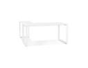 OT01680WHWH 5404028323830 Bureau dangle design BAKUS en bois et métal blanc - 160 cm
