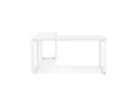 Bureau d'angle design BAKUS en bois et métal blanc - 160 cm
