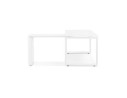 Bureau d'angle design BAKUS en bois et métal blanc - 160 cm