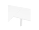 Bureau d'angle design BAKUS en bois et métal blanc - 160 cm