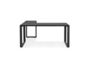 Bureau d'angle design BAKUS en bois et métal noir - 160 cm