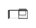 Bureau d'angle design BAKUS en bois et métal noir - 160 cm