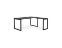 Bureau d'angle design BAKUS en bois et métal noir - 160 cm