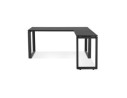 Bureau d'angle design BAKUS en bois et métal noir - 160 cm