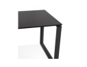 Bureau d'angle design BAKUS en bois et métal noir - 160 cm