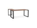 OT01720WABL 5404028323915 Bureau dangle design BAKUS en bois finition Noyer et métal noir - 160 cm