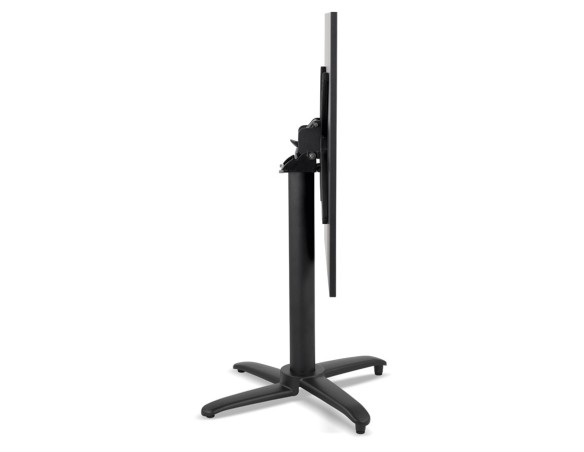 Table de terrasse pliable NOCTALI carrée noire - 68x68 cm
