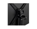 Table de terrasse pliable NOCTALI carrée noire - 68x68 cm
