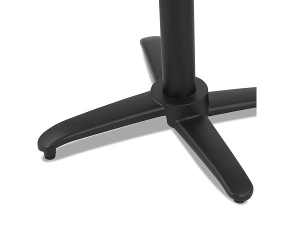 Table de terrasse pliable NOCTALI carrée noire - 68x68 cm