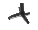 Table de terrasse pliable NOCTALI carrée noire - 68x68 cm