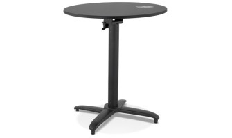 DT03360BLBL 5404028341704 Table de terrasse pliable NOCTALI ronde noire - à̃ 68 cm