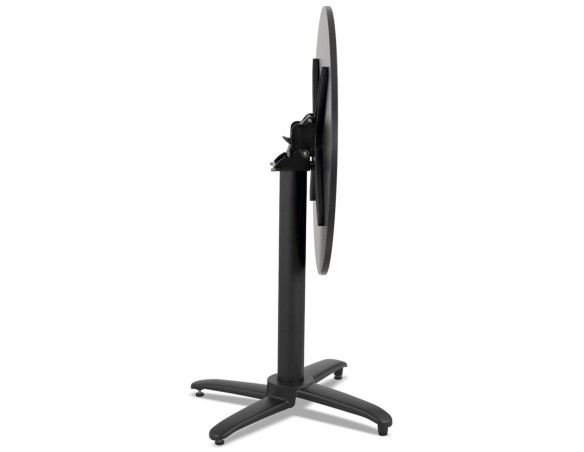 Table de terrasse pliable NOCTALI ronde noire - à 68 cm