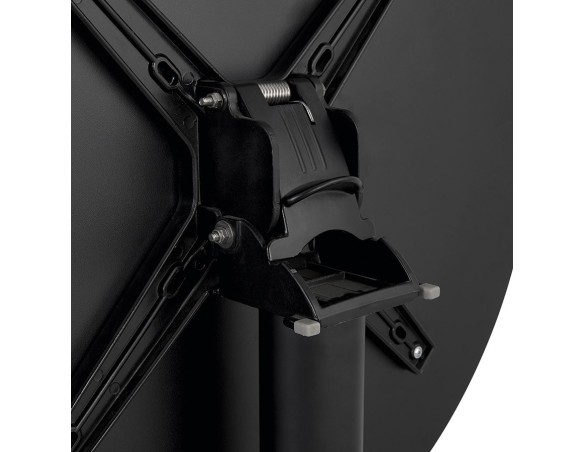 Table de terrasse pliable NOCTALI ronde noire - à 68 cm