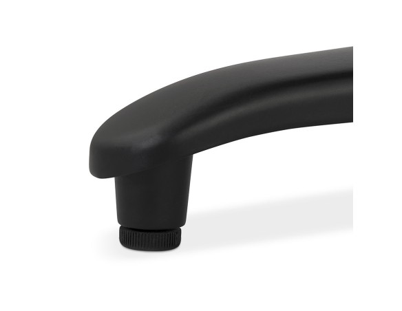 Table de terrasse pliable NOCTALI ronde noire - à 68 cm