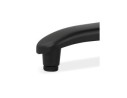 Table de terrasse pliable NOCTALI ronde noire - à 68 cm