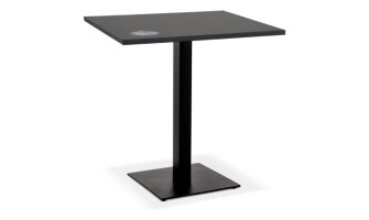 DT03370BLBL 5404028342992 Petite table à diner MUFFIN carrée noire intérieur/extérieur - 68x68 cm