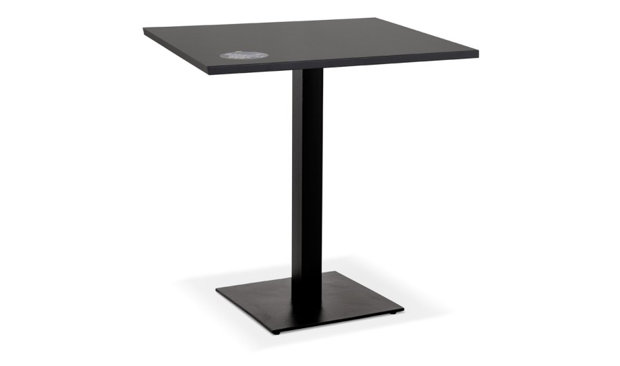 DT03370BLBL 5404028342992 Petite table à diner MUFFIN carrée noire intérieur/extérieur - 68x68 cm