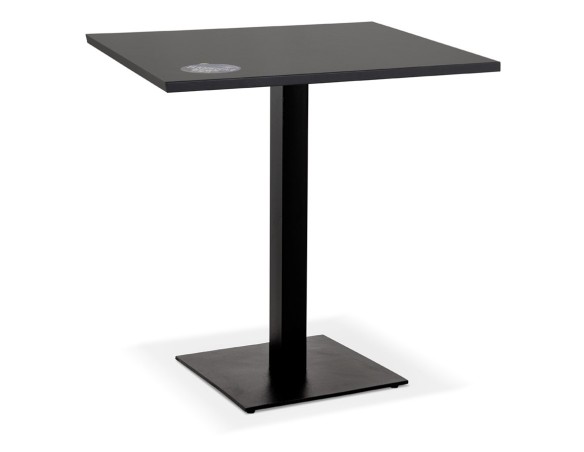 DT03370BLBL 5404028342992 Petite table à diner MUFFIN carrée noire intérieur/extérieur - 68x68 cm