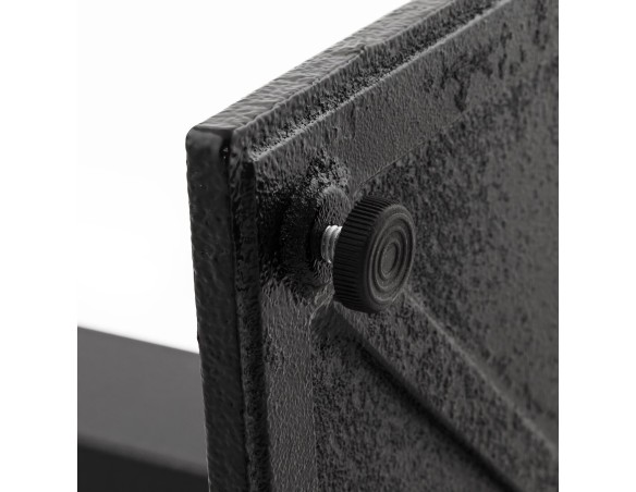 Petite table à diner MUFFIN carrée noire intérieur/extérieur - 68x68 cm