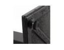 Petite table à diner MUFFIN carrée noire intérieur/extérieur - 68x68 cm