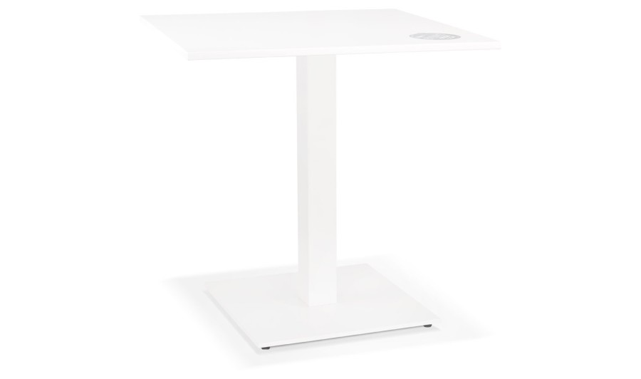 DT03400WHWH 5404028343050 Petite table à diner MUFFIN carrée blanche intérieur/extérieur - 68x68 cm