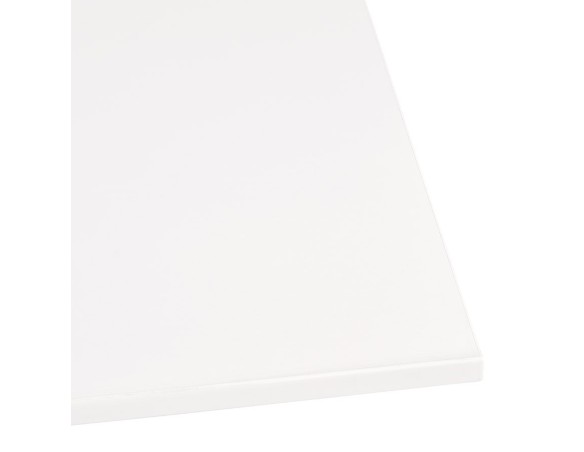 Petite table à diner MUFFIN carrée blanche intérieur/extérieur - 68x68 cm