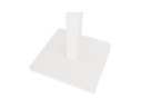 Petite table à diner MUFFIN carrée blanche intérieur/extérieur - 68x68 cm